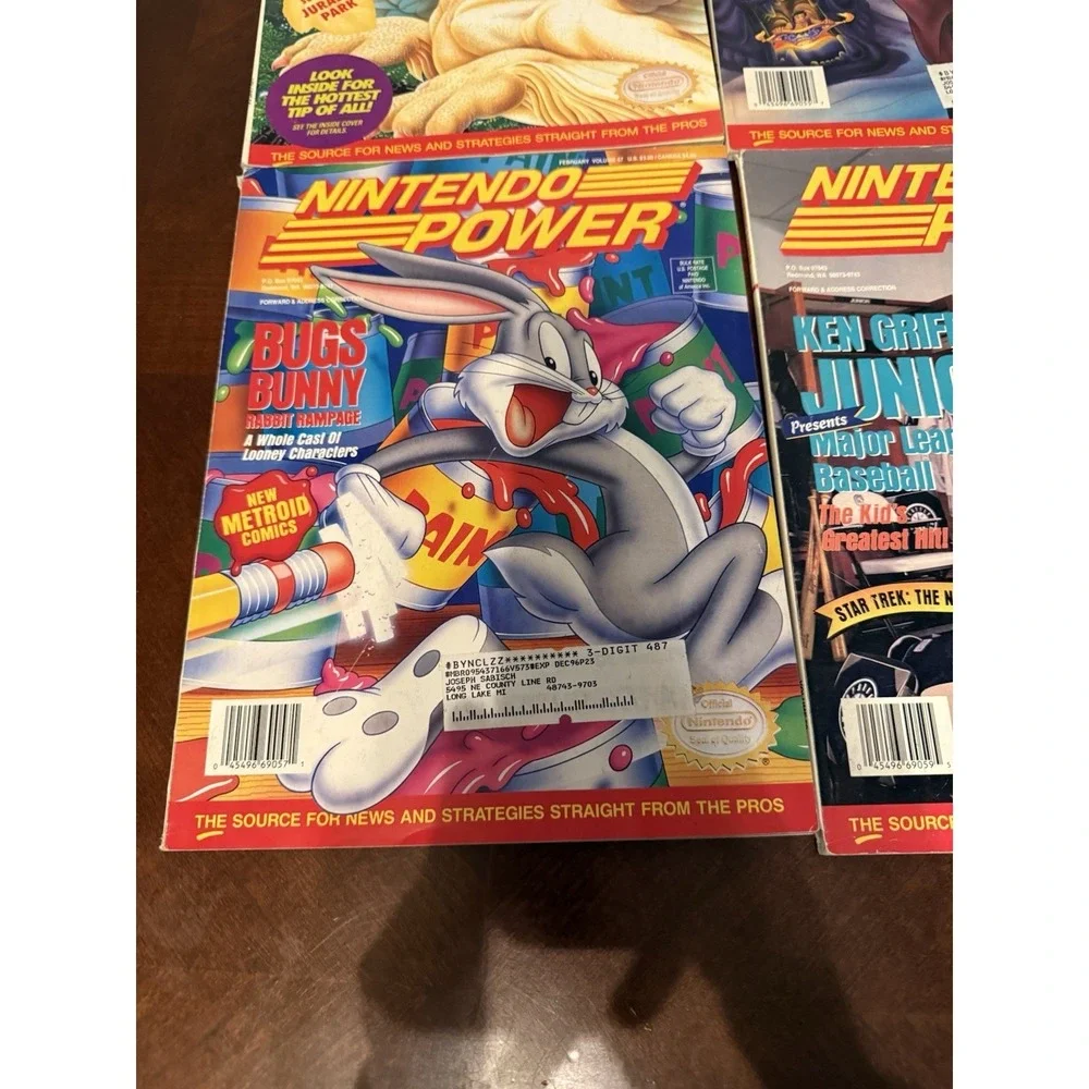 Nintendo Power Magazine Lot Vintage w Posters Inserts Zelda Metroid‎ SNES NES